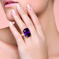 Amethyst-Silberring