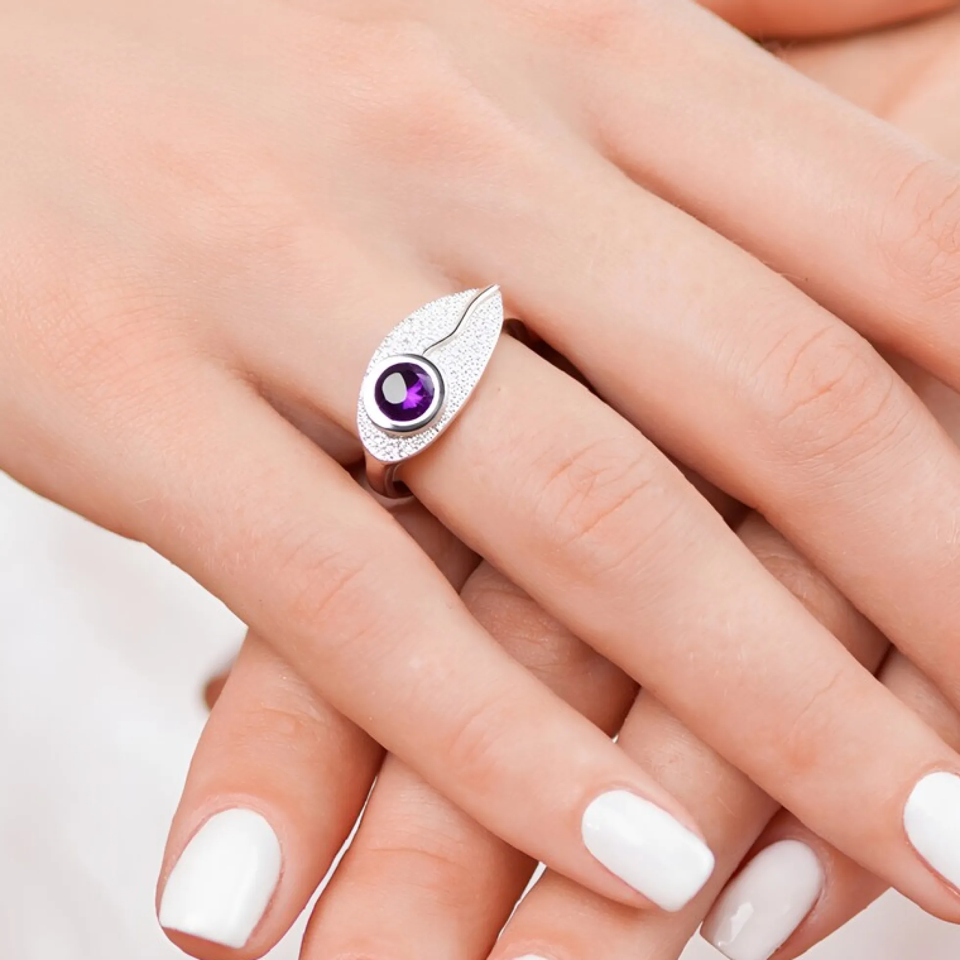 Amethyst-Silberring