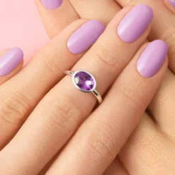 Amethyst-Silberring