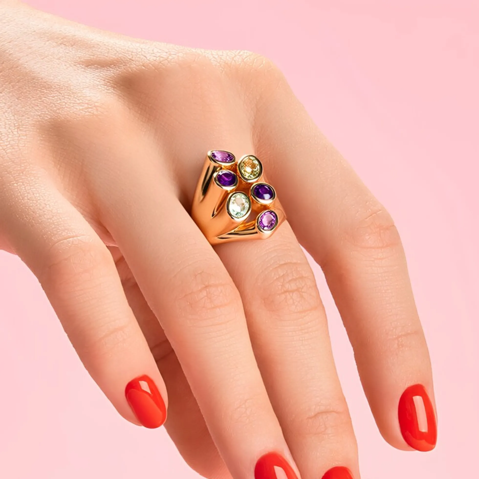 Amethyst-Silberring