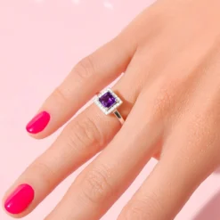 Amethyst-Silberring