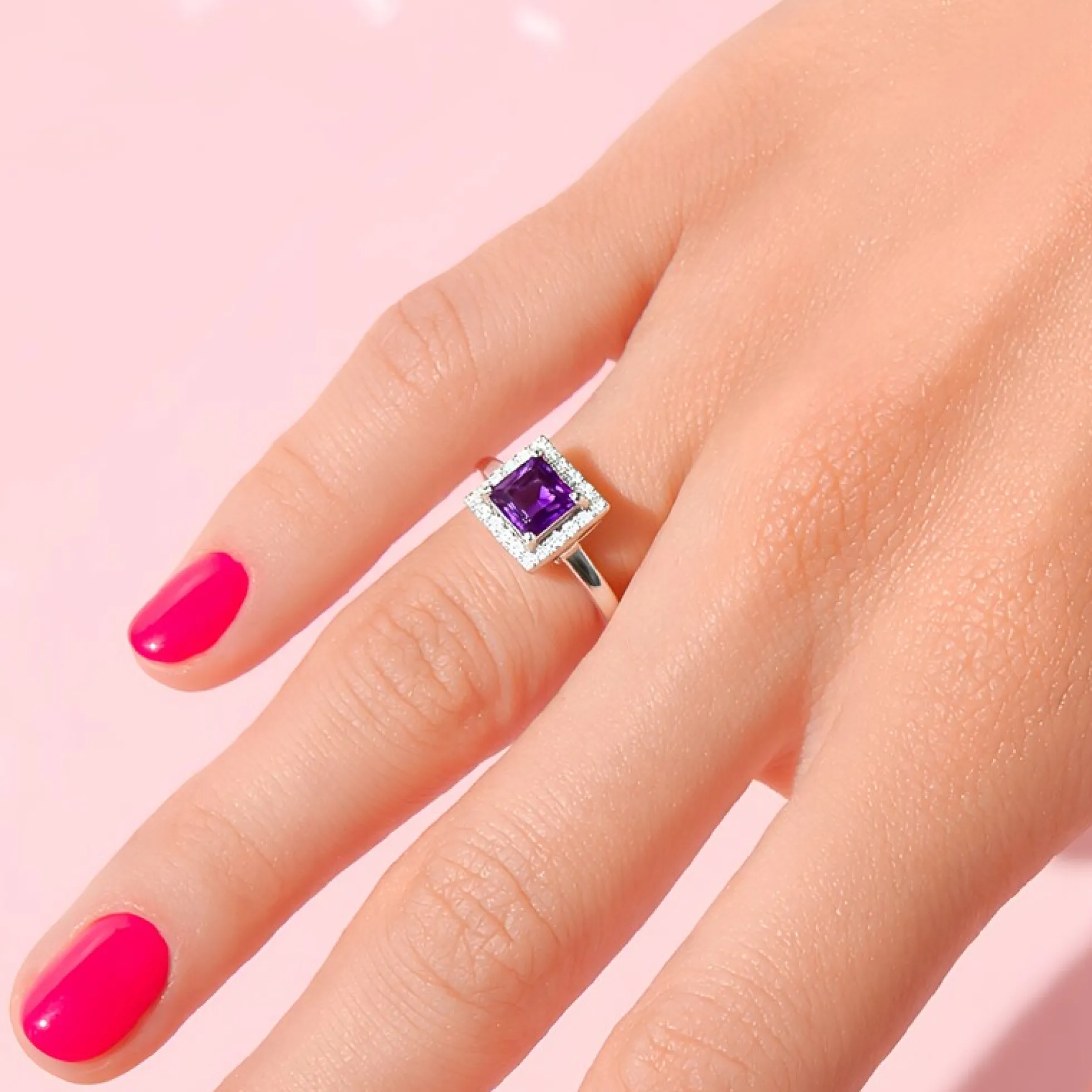 Amethyst-Silberring