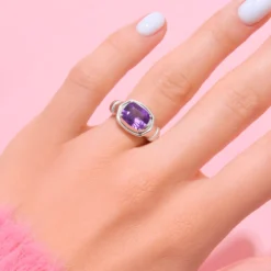 Amethyst-Silberring