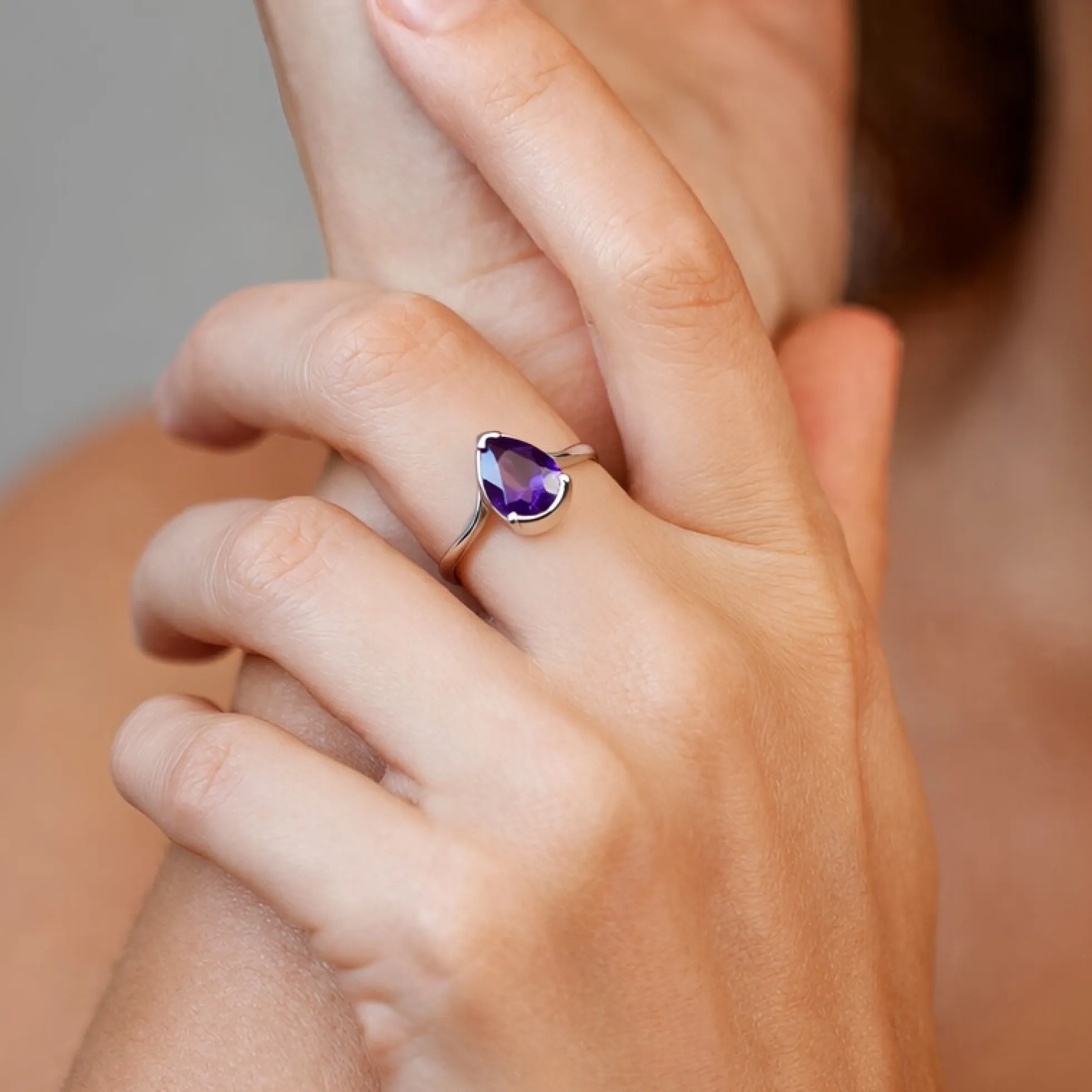 Amethyst-Silberring