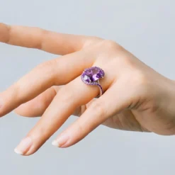 Amethyst-Silberring