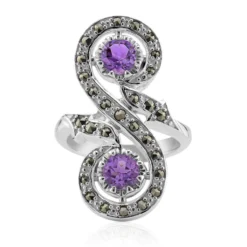 Amethyst-Silberring