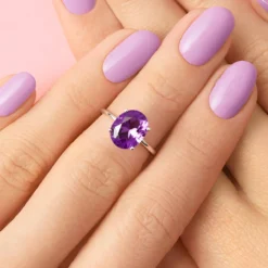 Amethyst-Silberring