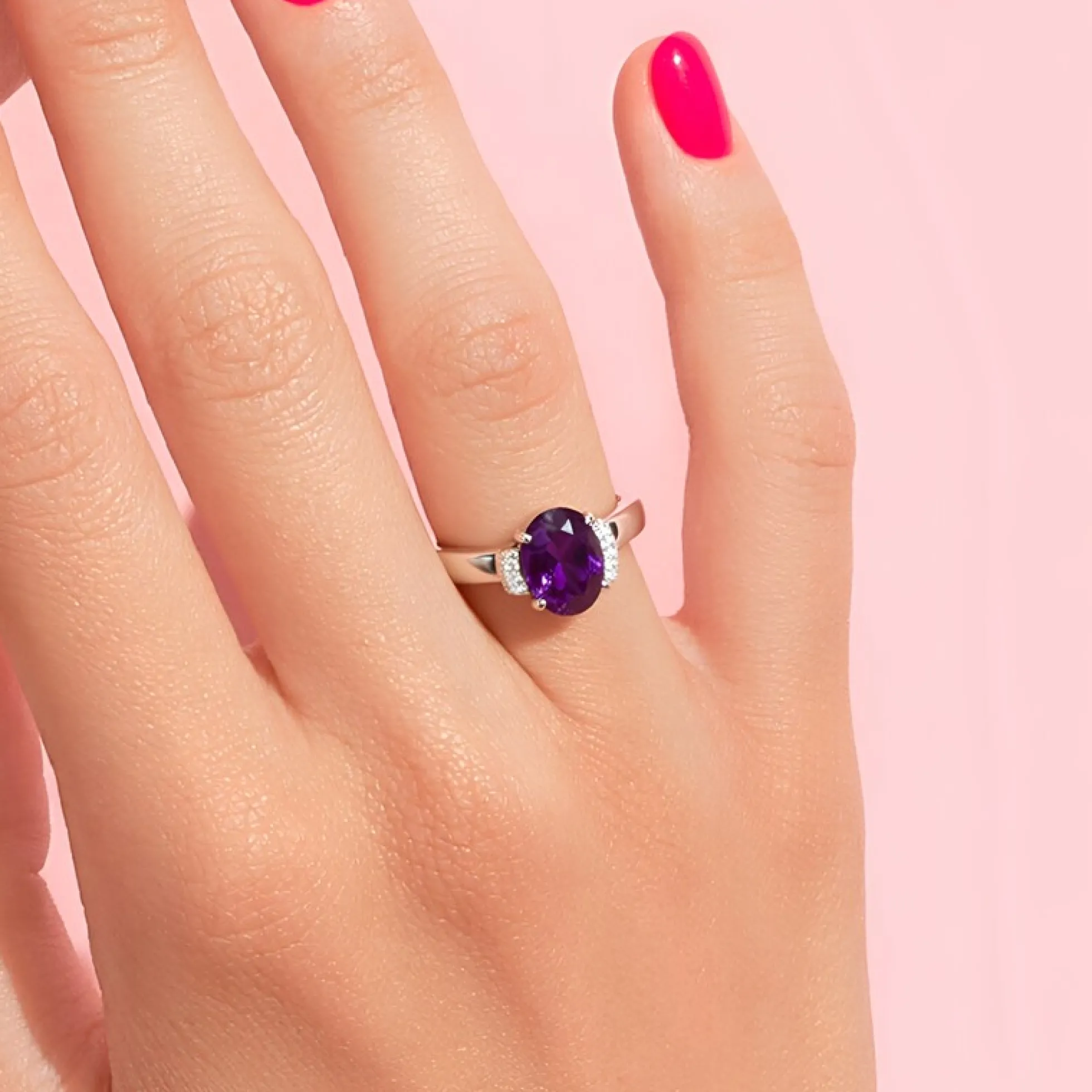 Amethyst-Silberring