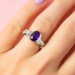 Amethyst-Silberring