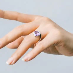 Amethyst-Silberring