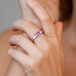 Amethyst-Silberring