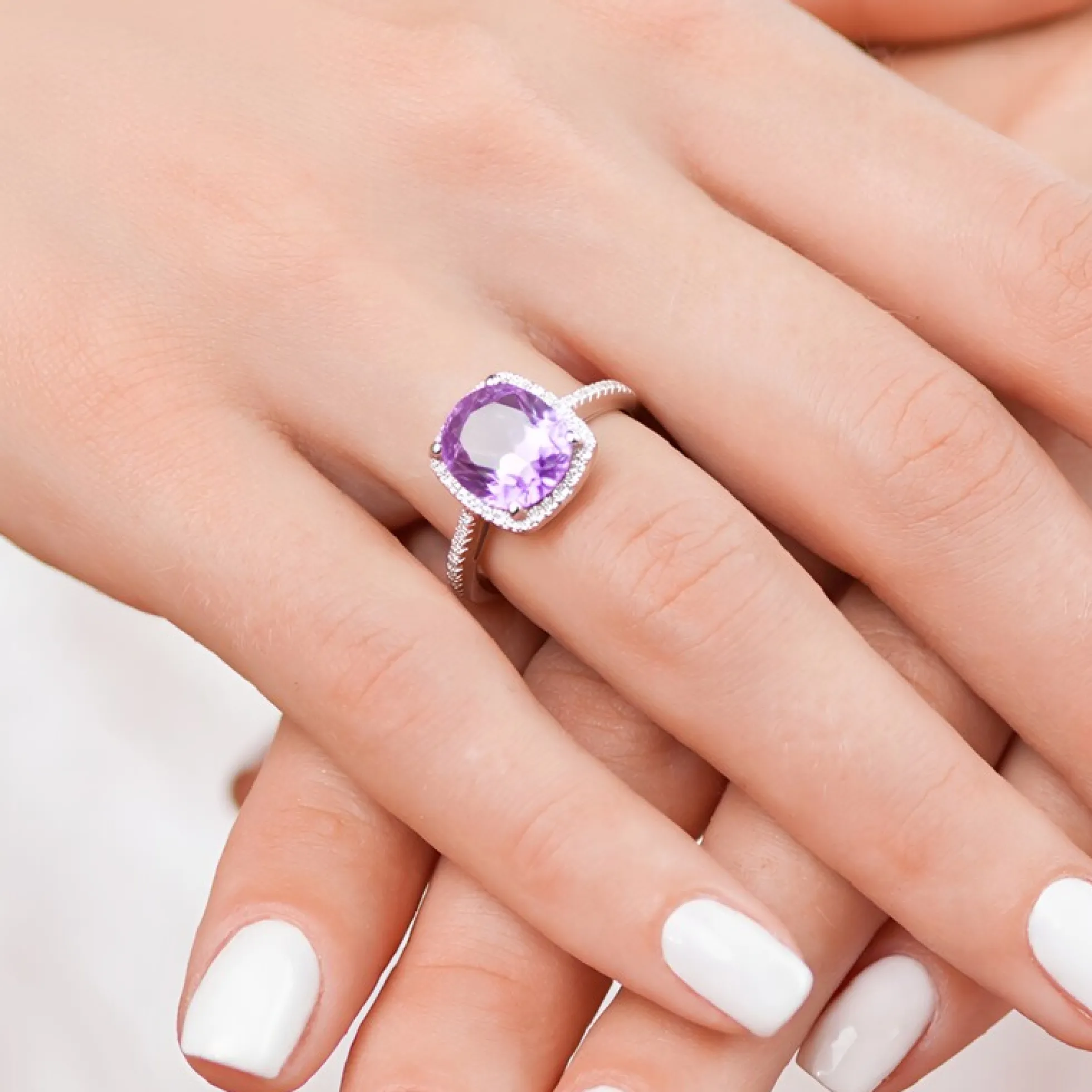 Amethyst-Silberring