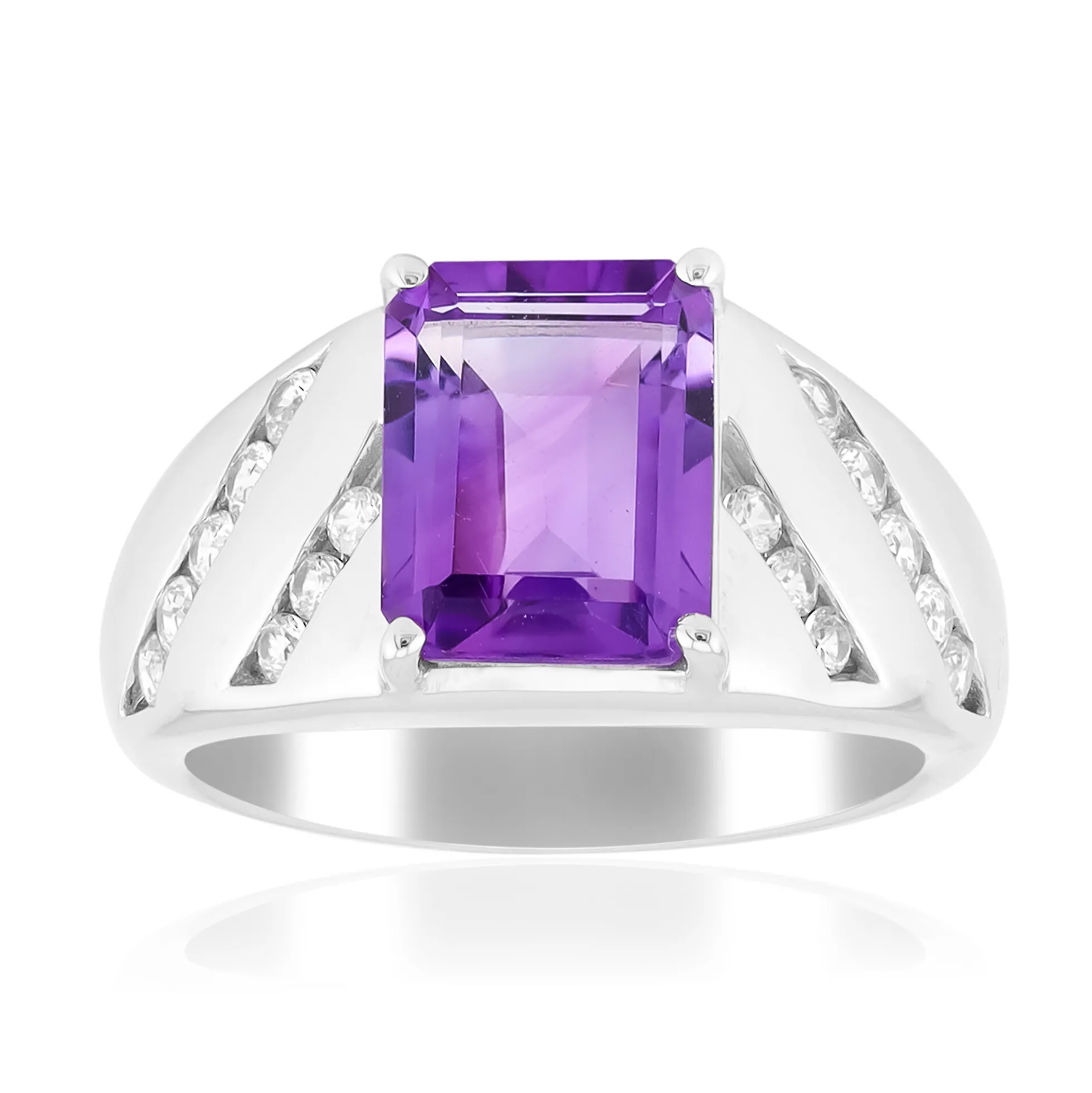 Amethyst-Silberring