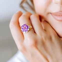 Amethyst-Silberring