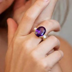 Amethyst-Silberring