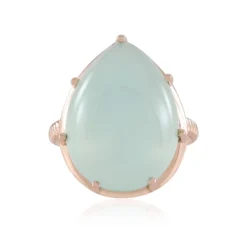 Aqua-Chalzedon-Silberring