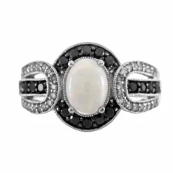 Australischer Opal-Goldring