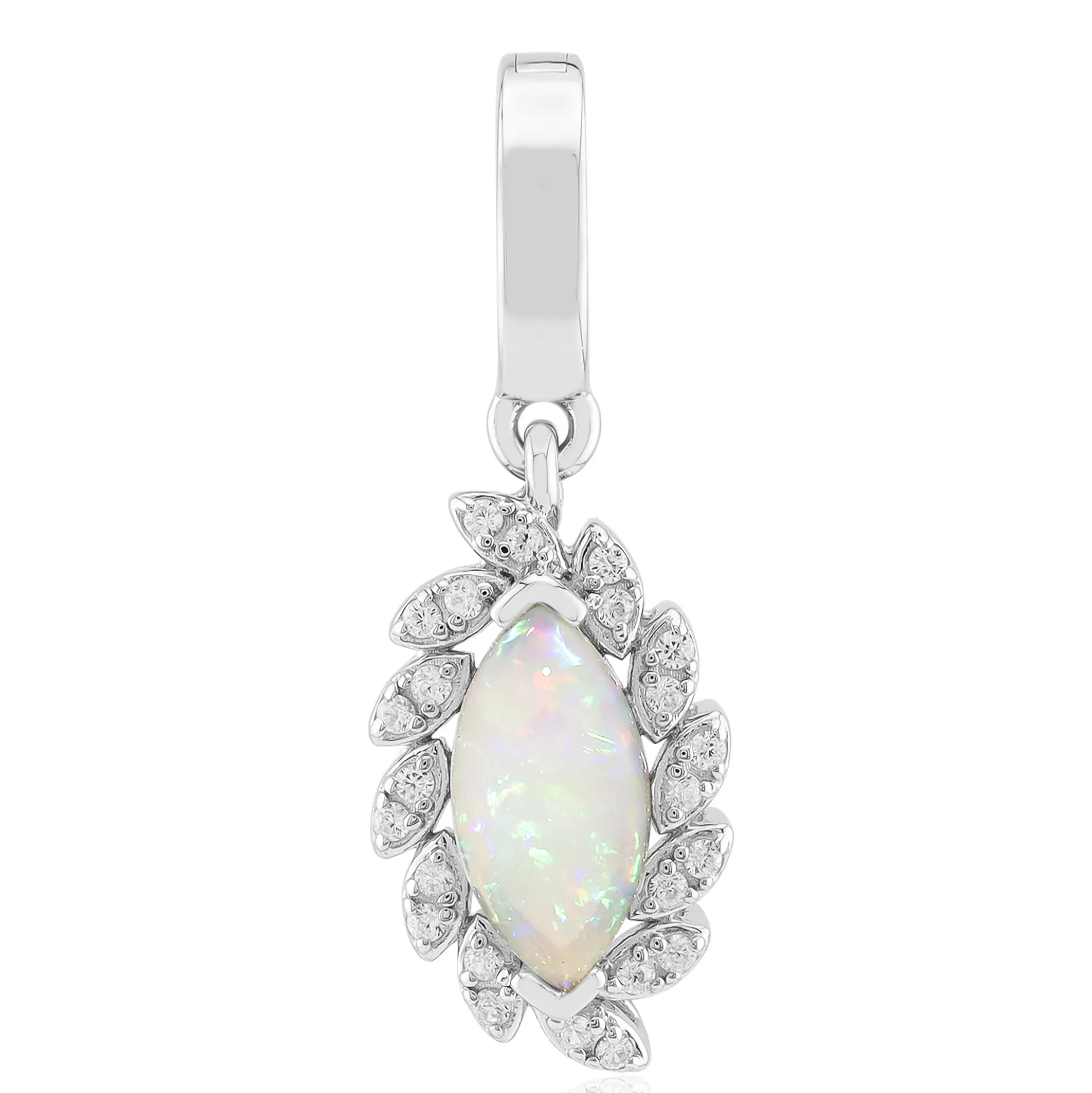 Australischer Opal-Silberanhänger