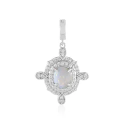 Australischer Opal-Silberanhänger