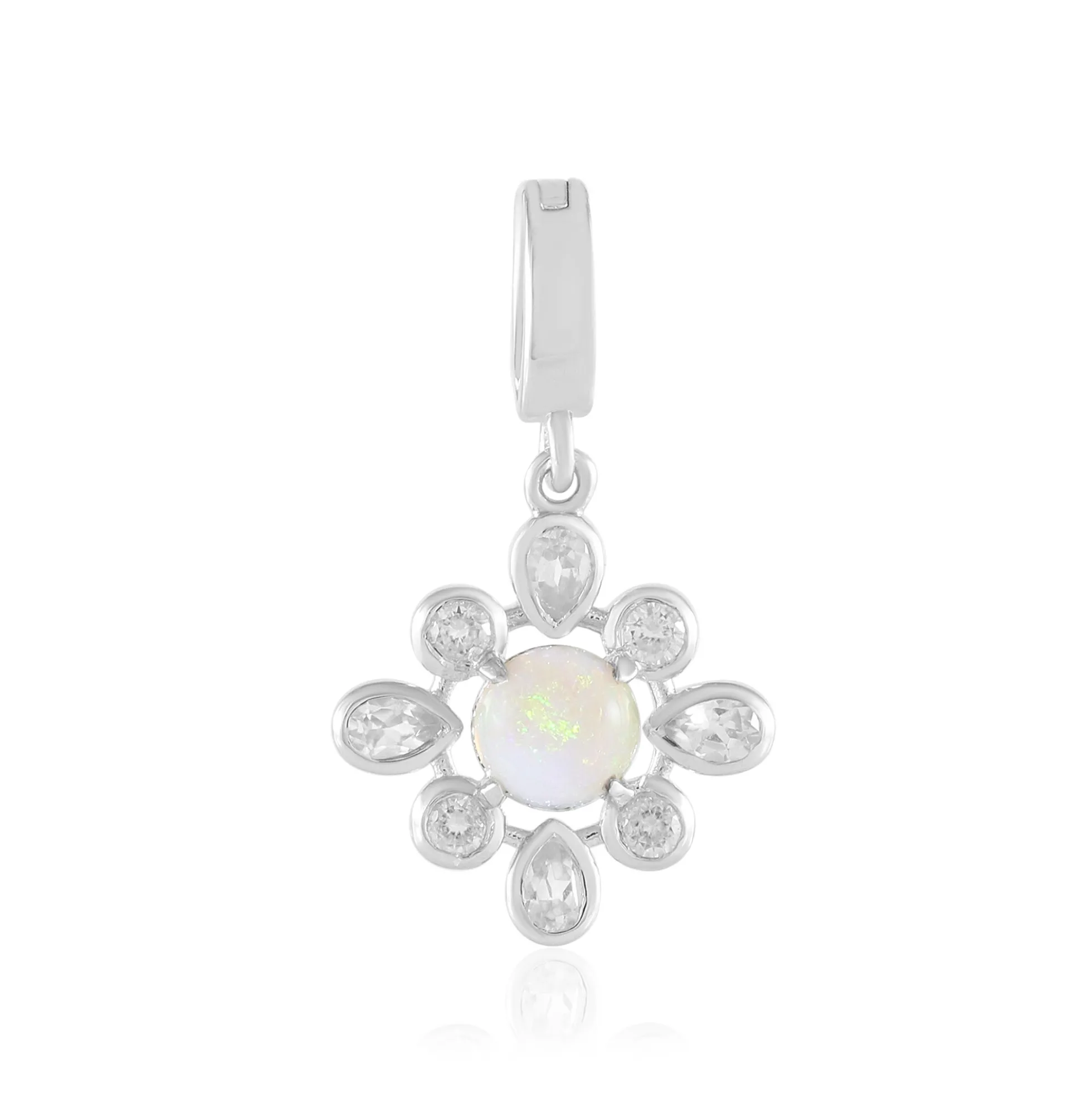 Australischer Opal-Silberanhänger