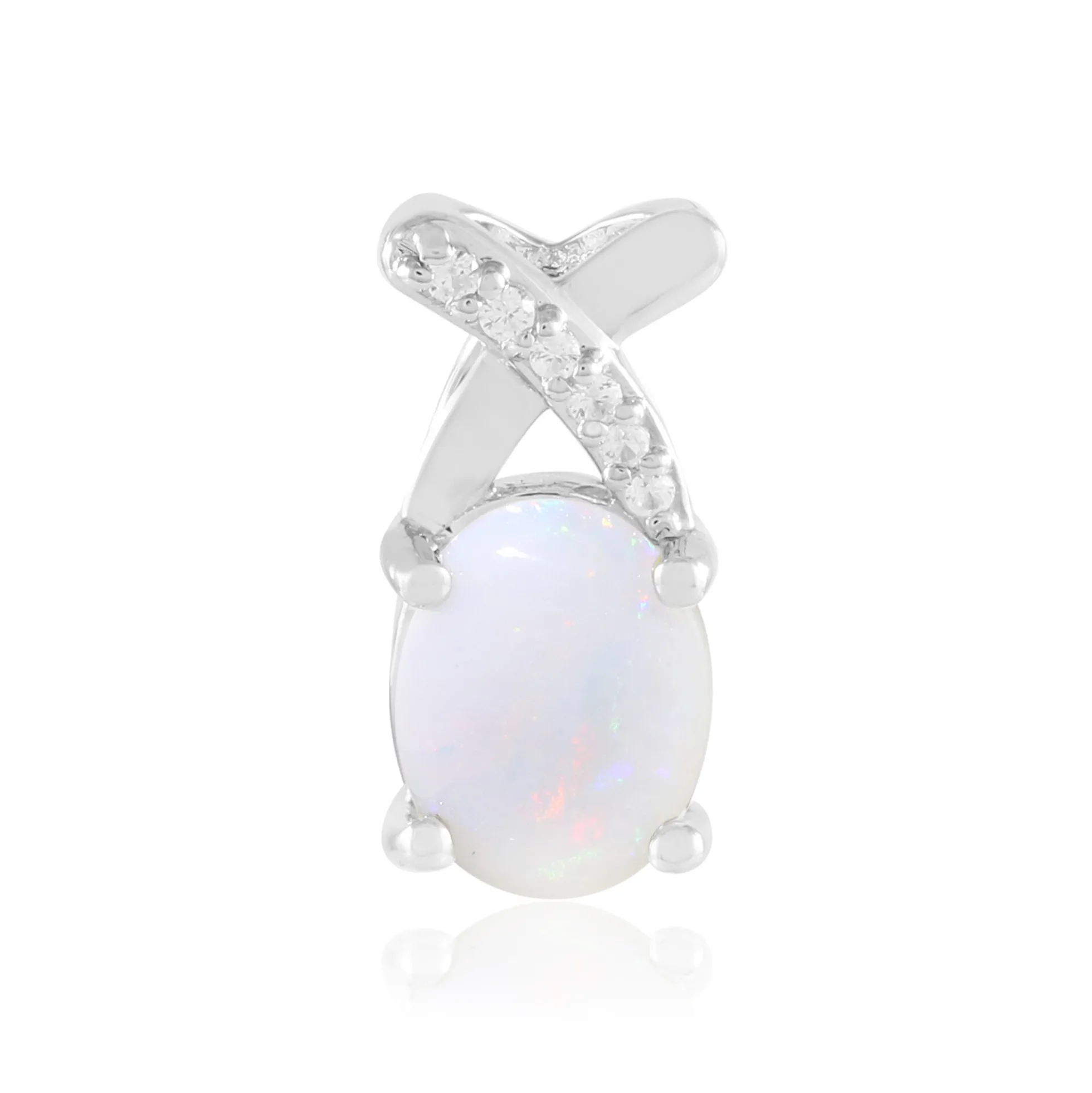 Australischer Opal-Silberanhänger