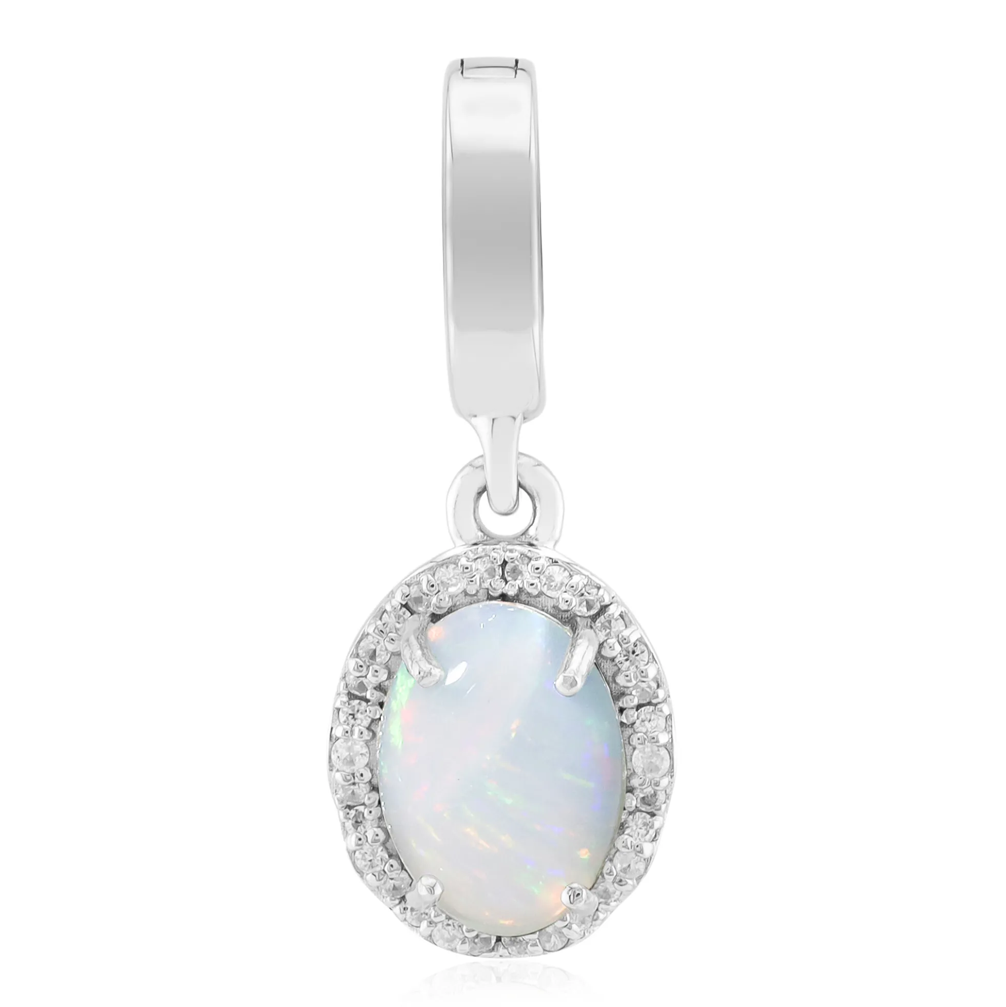 Australischer Opal-Silberanhänger