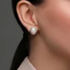 Australischer Opal-Silberohrringe