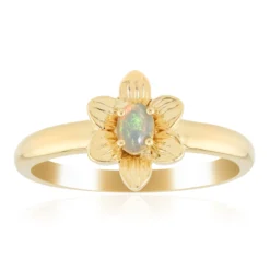 Australischer Opal-Silberring