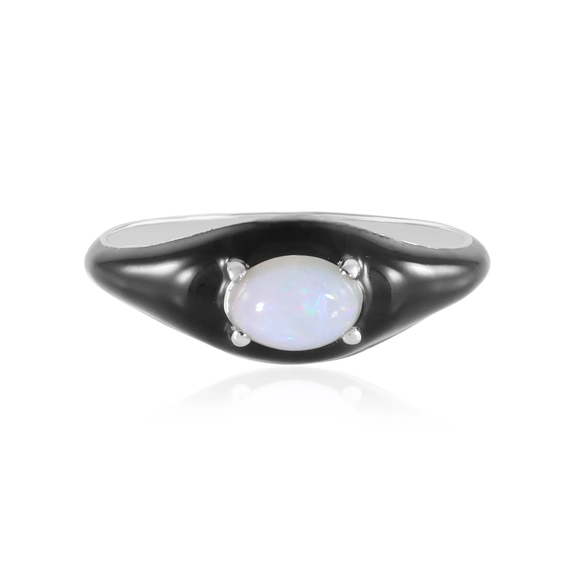 Australischer Opal-Silberring