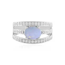 Australischer Opal-Silberring