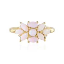 Australischer Opal-Silberring