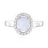 Australischer Opal-Silberring