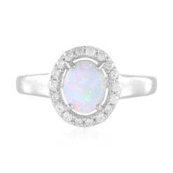 Australischer Opal-Silberring