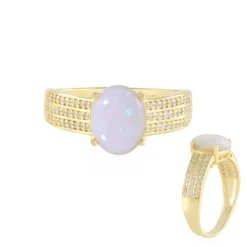 Australischer Opal-Silberring