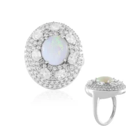 Australischer Opal-Silberring
