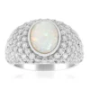 Australischer Opal-Silberring