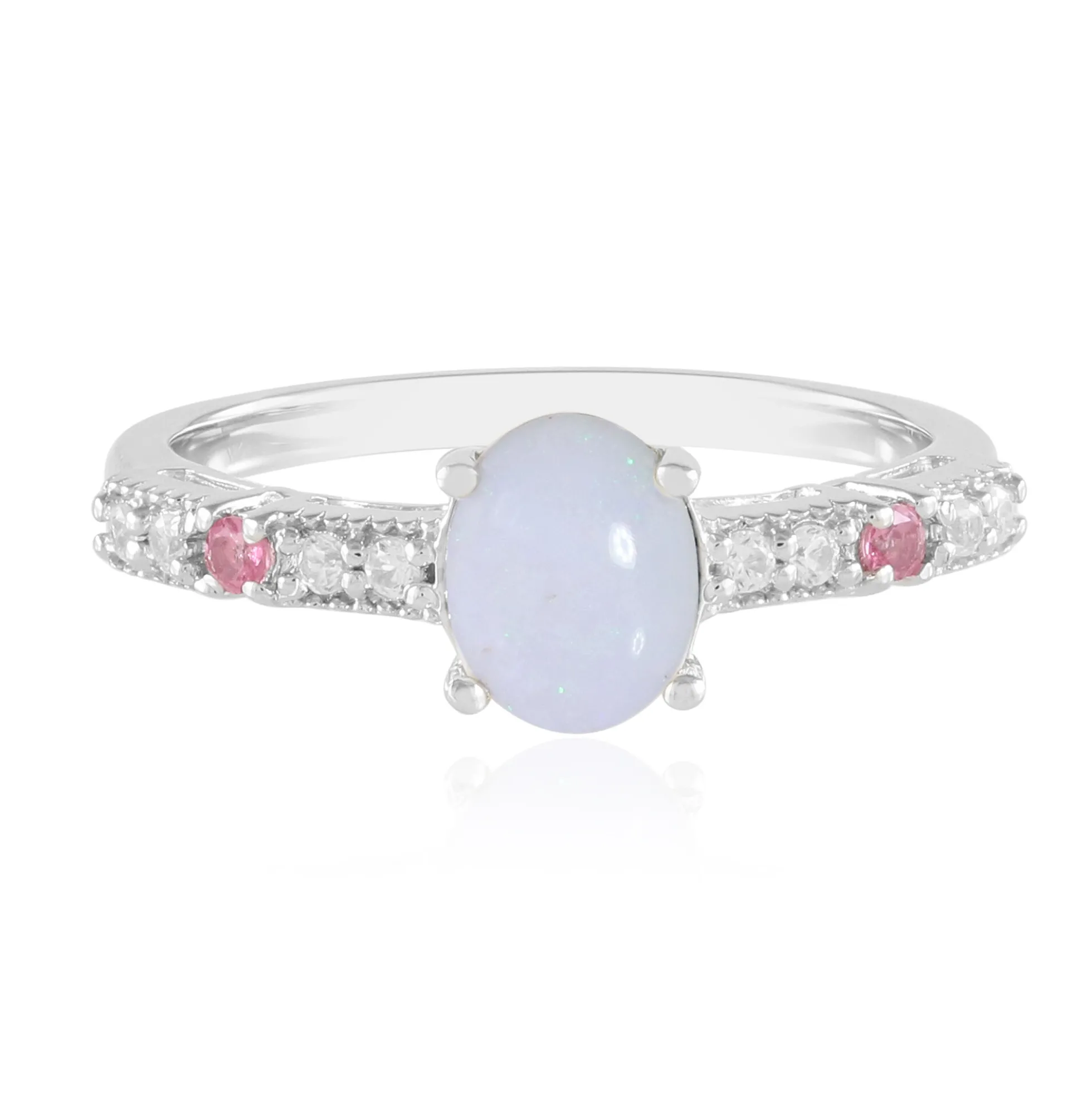 Australischer Opal-Silberring