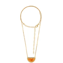 Baltischer Cognac-Bernstein-Silbercollier