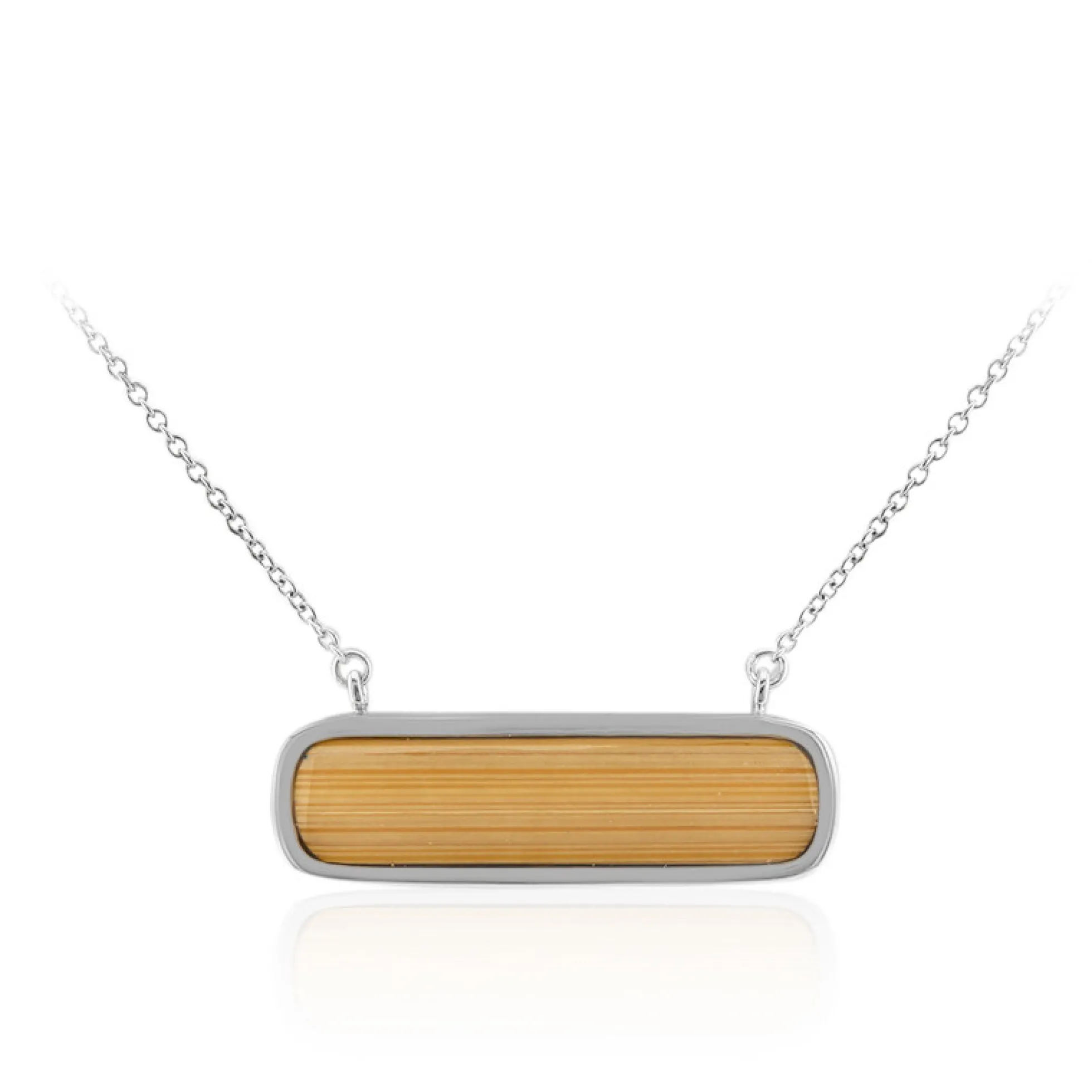 Bambus-Silbercollier