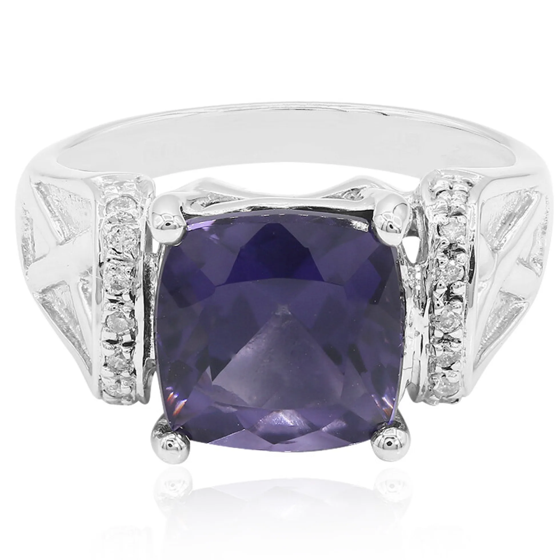 Blaubeer-Quarz-Goldring