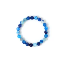 Blauer Achat-Armband