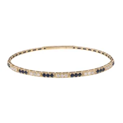 Blauer Ceylon-Saphir-Goldarmreif