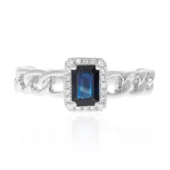 Blauer Ceylon-Saphir-Goldring