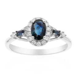Blauer Ceylon-Saphir-Goldring