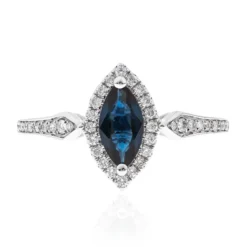 Blauer Ceylon-Saphir-Goldring