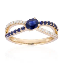 Blauer Ceylon-Saphir-Goldring