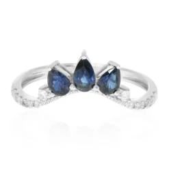 Blauer Ceylon-Saphir-Goldring
