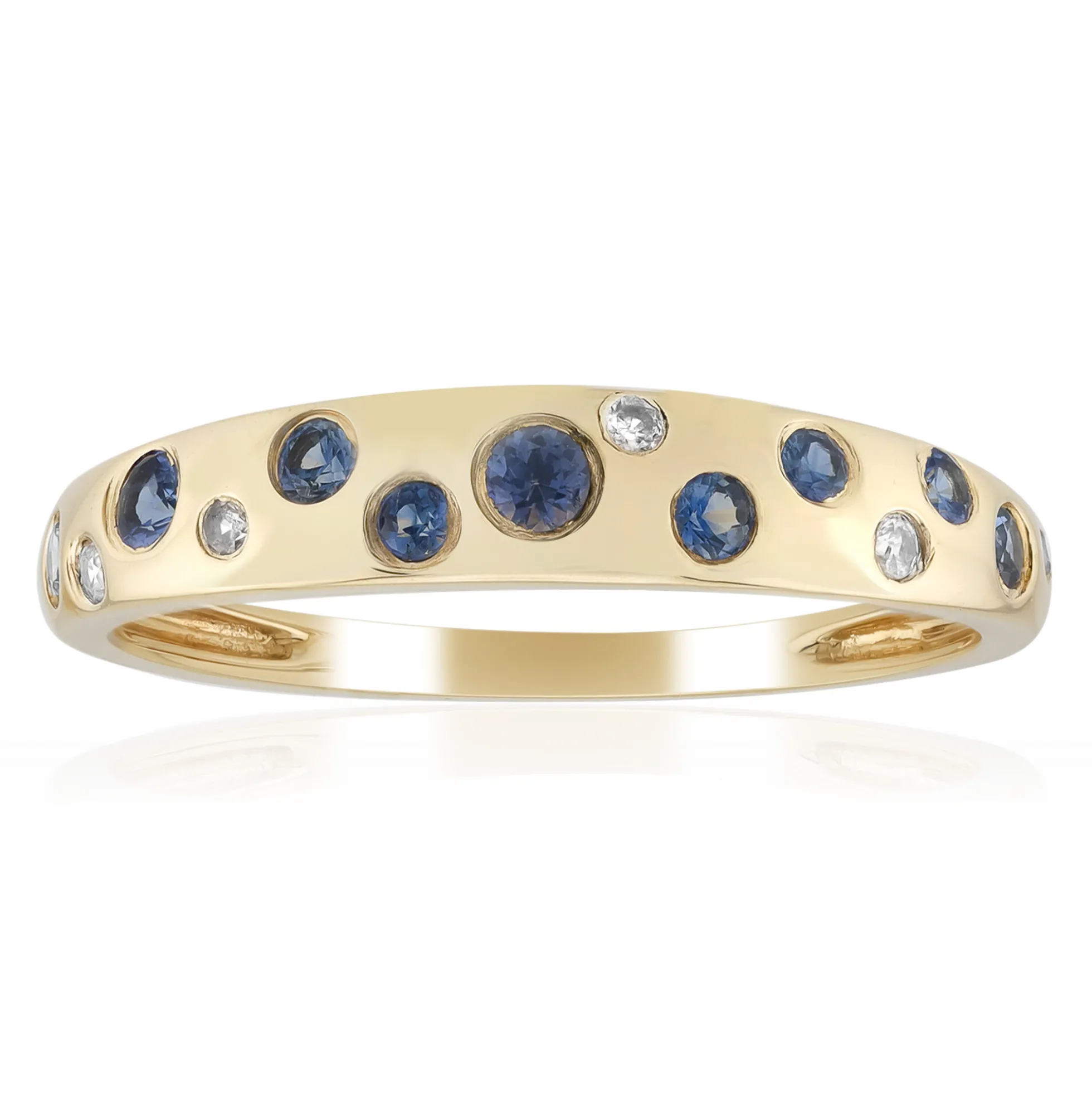Blauer Ceylon-Saphir-Goldring