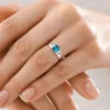 Blauer Ceylon-Saphir-Goldring