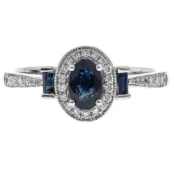 Blauer Ceylon-Saphir-Goldring